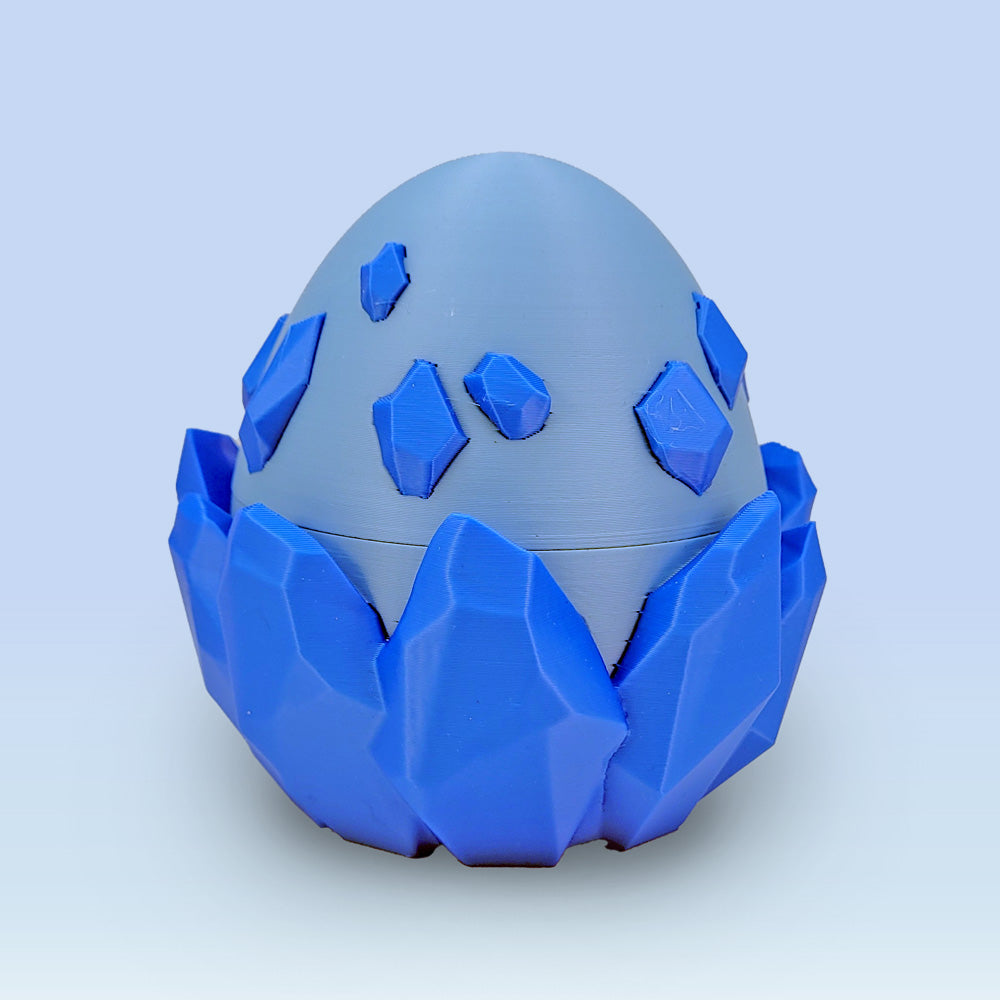 Blue Crystal Baby Dragon Egg