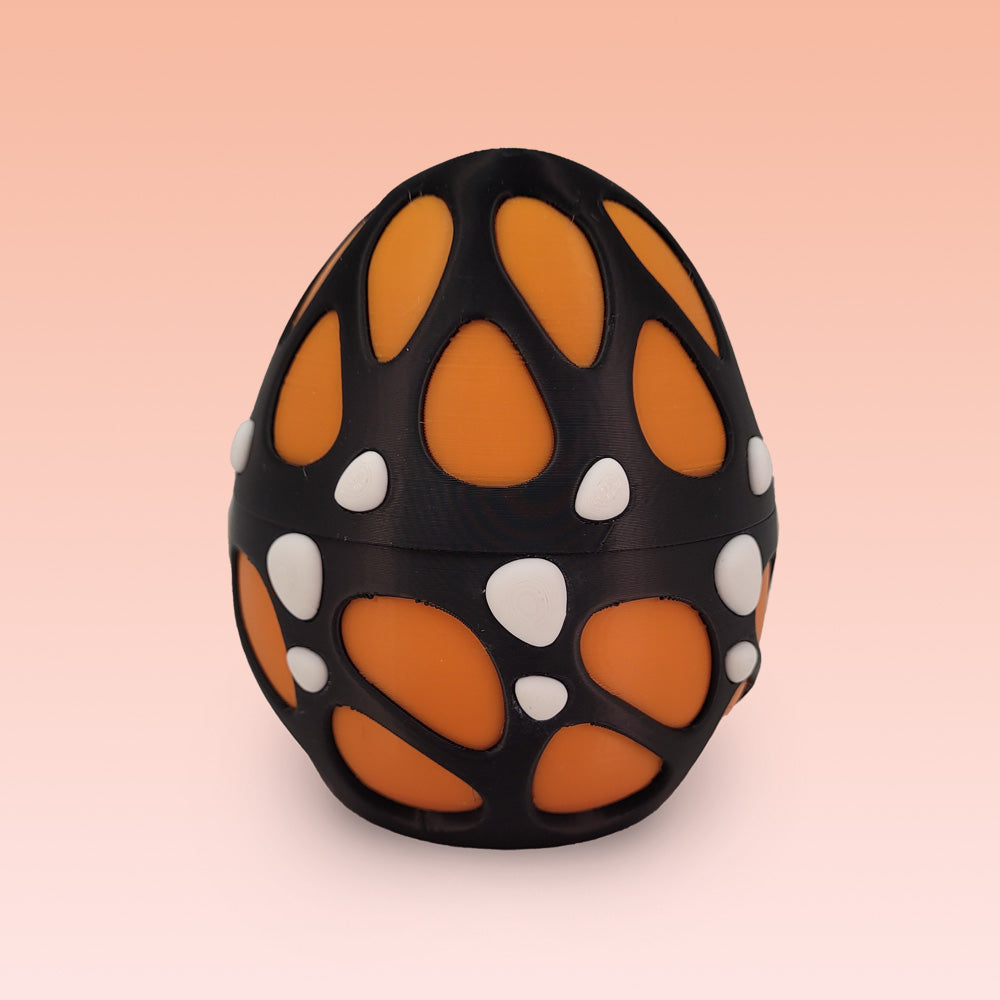 Orange Butterfly Baby Dragon Egg