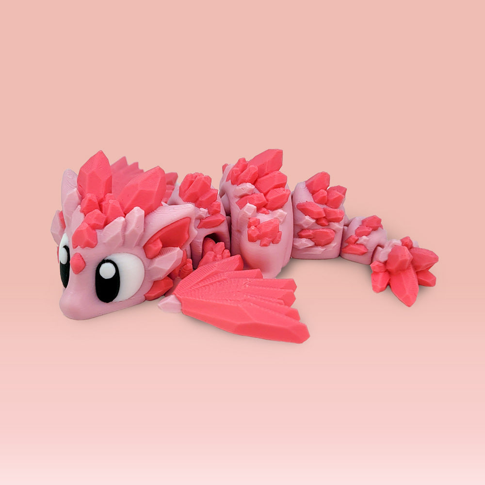 Pink Crystal Baby Dragon