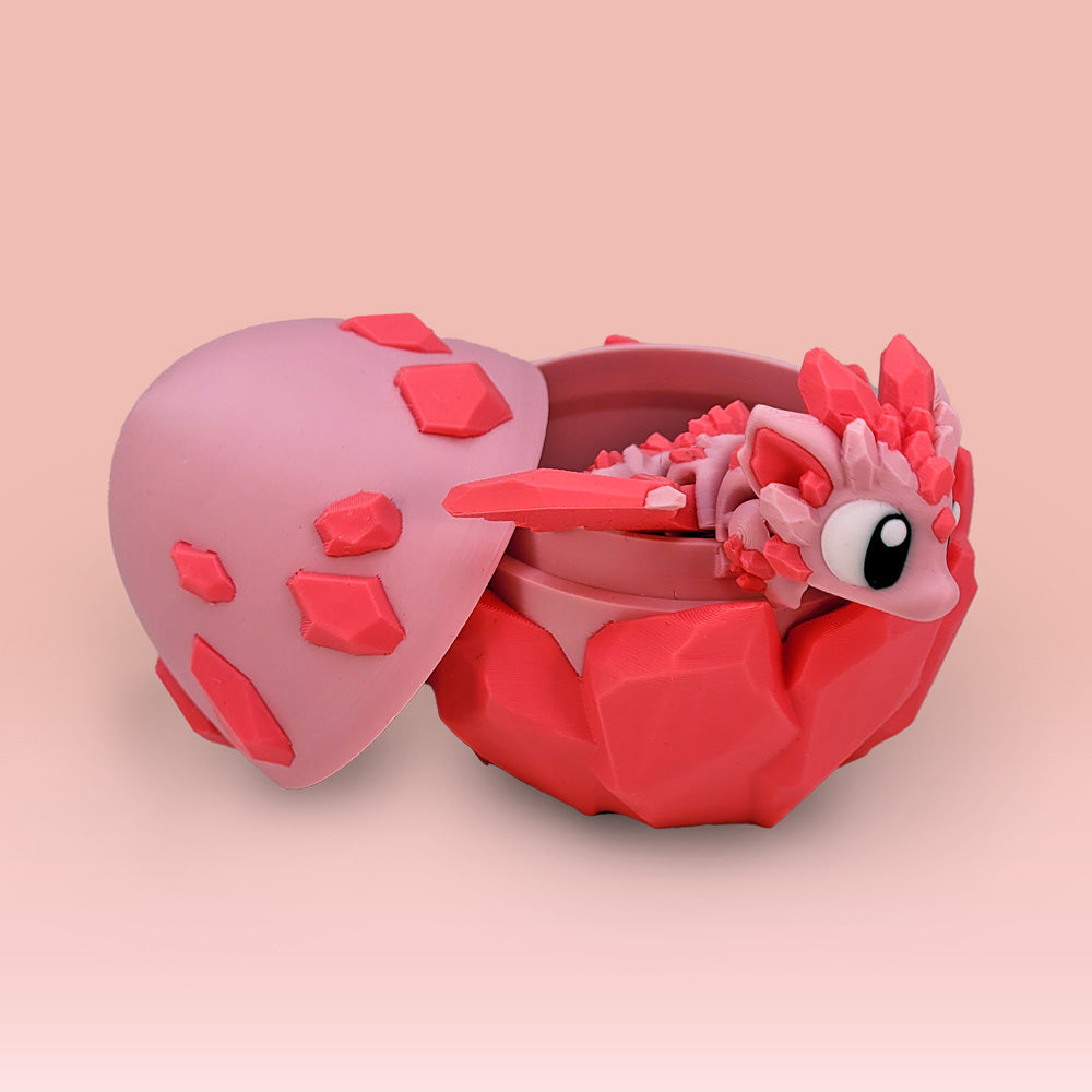 Pink Crystal Baby Dragon Egg
