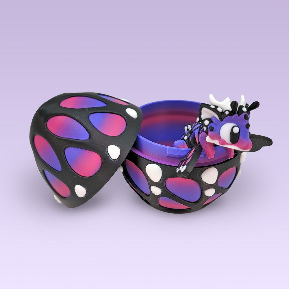 Purple Butterfly Baby Dragon Egg
