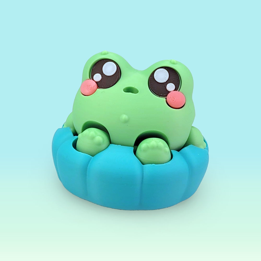 Frog Desk Fidget Toy – Animal Frownies Clicker | Tizmo Toys